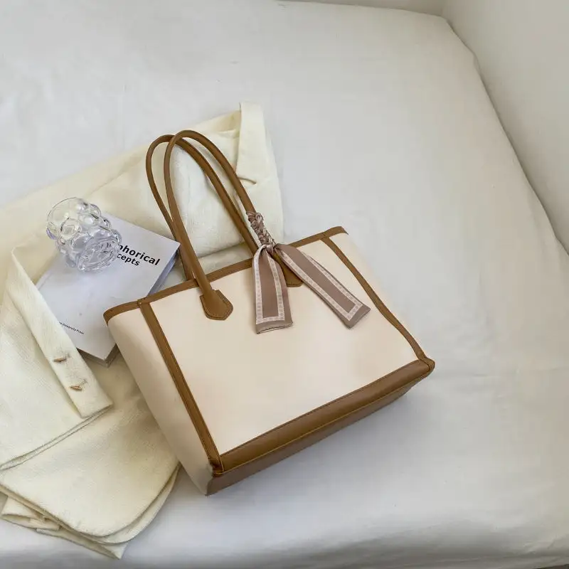 Roomy Textured Tote Bag