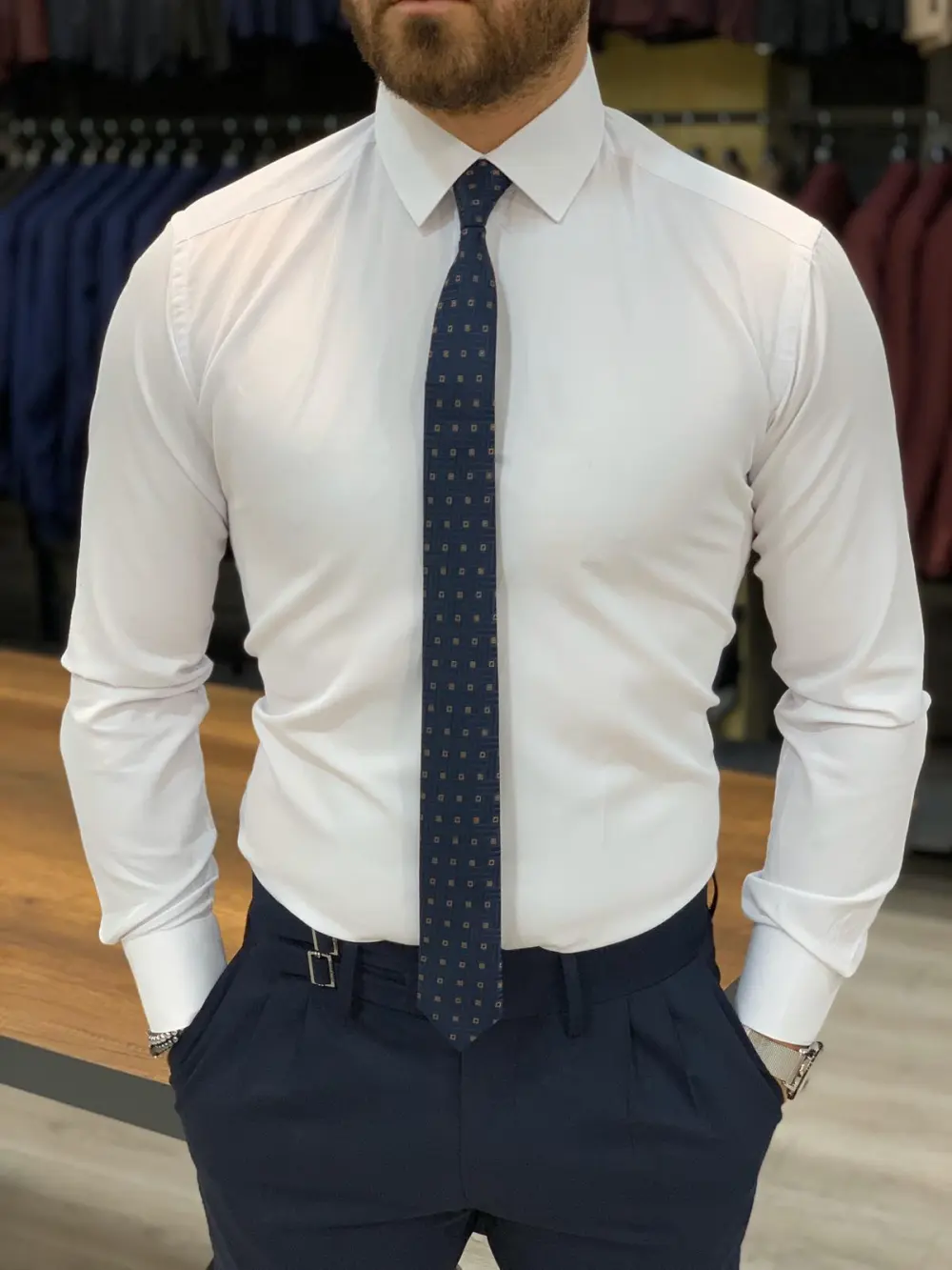 Sharp Slim Fit Cotton Casual Shirt