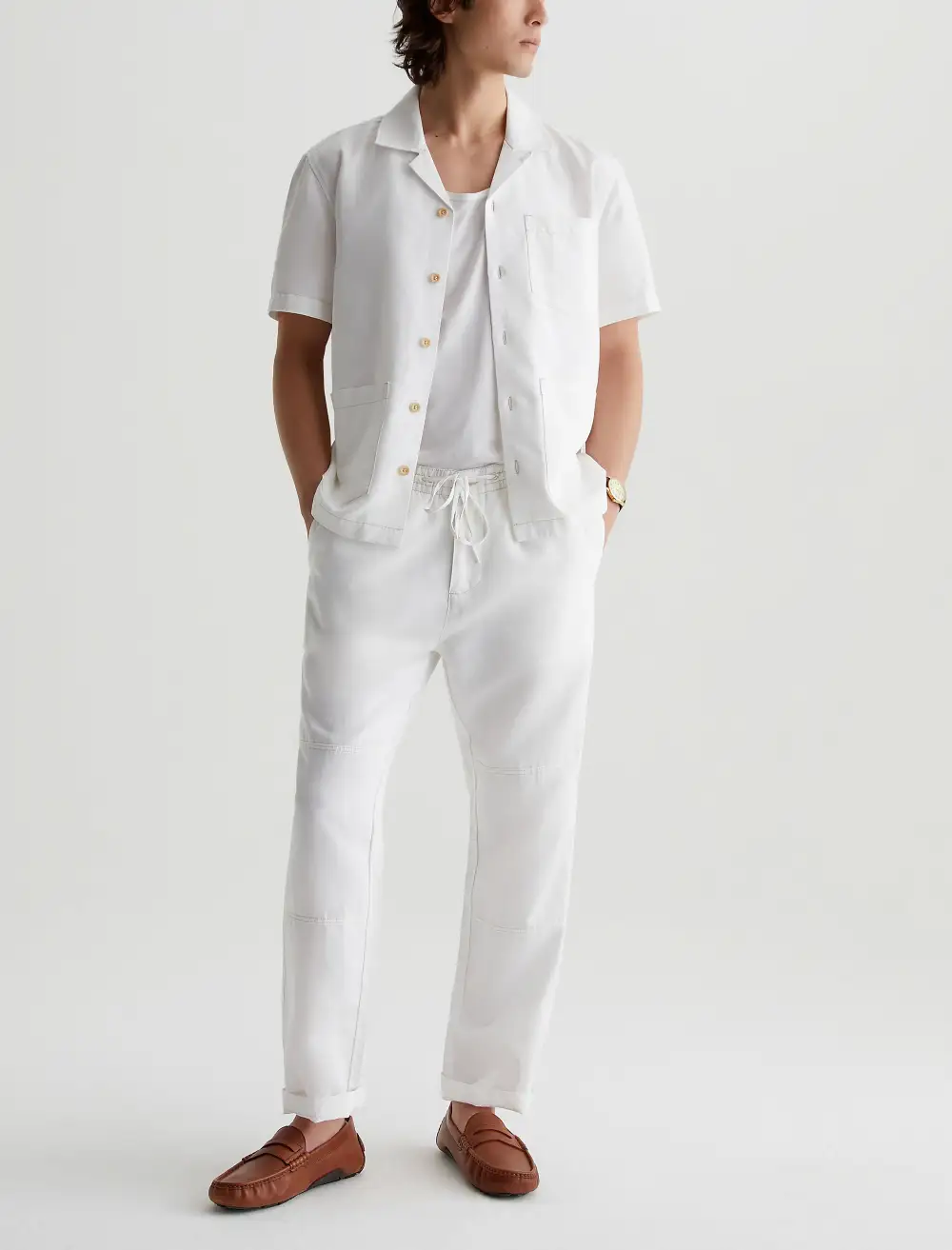 Men's Short Sleeve Camp Collar Shirt