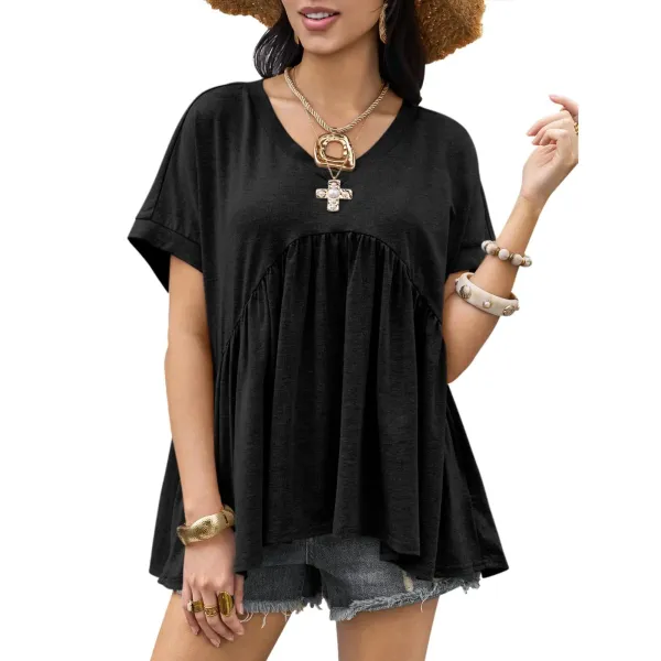 Women's Summer Peplum Top