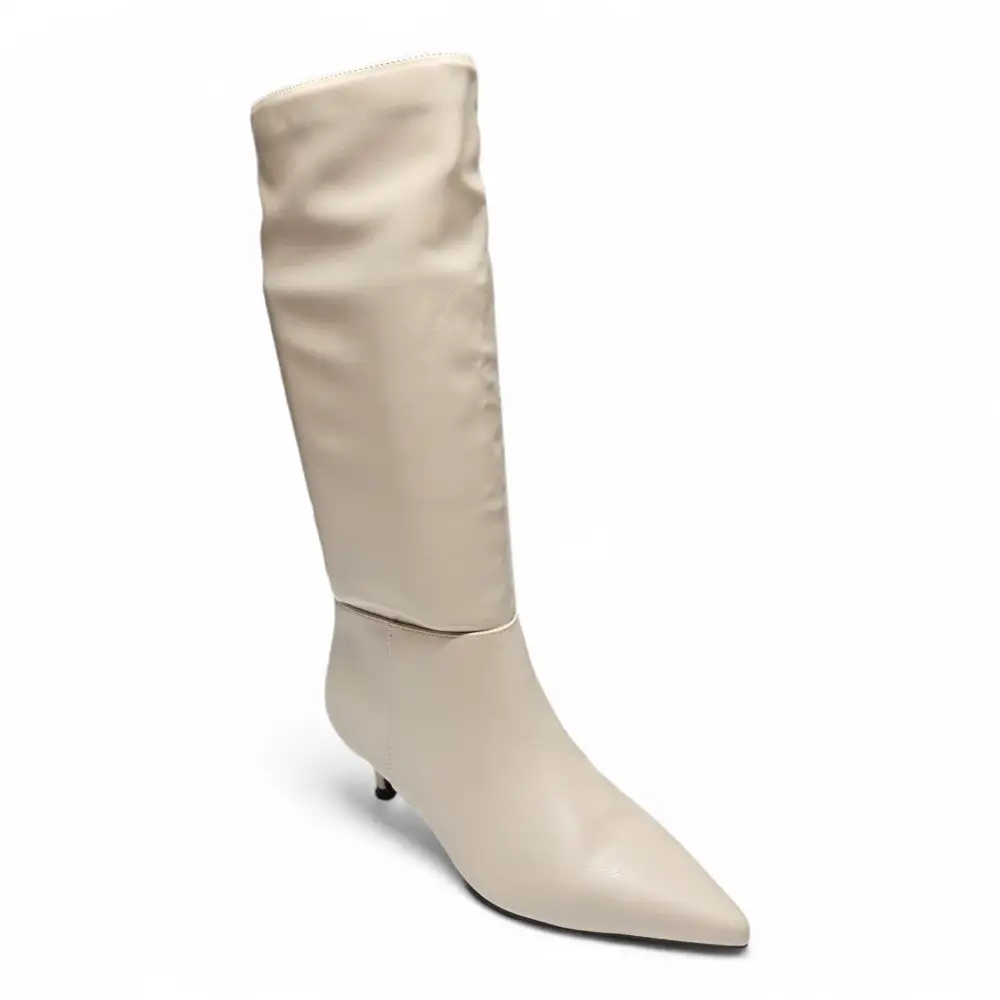 Breena Kitten Heel Knee High Boots