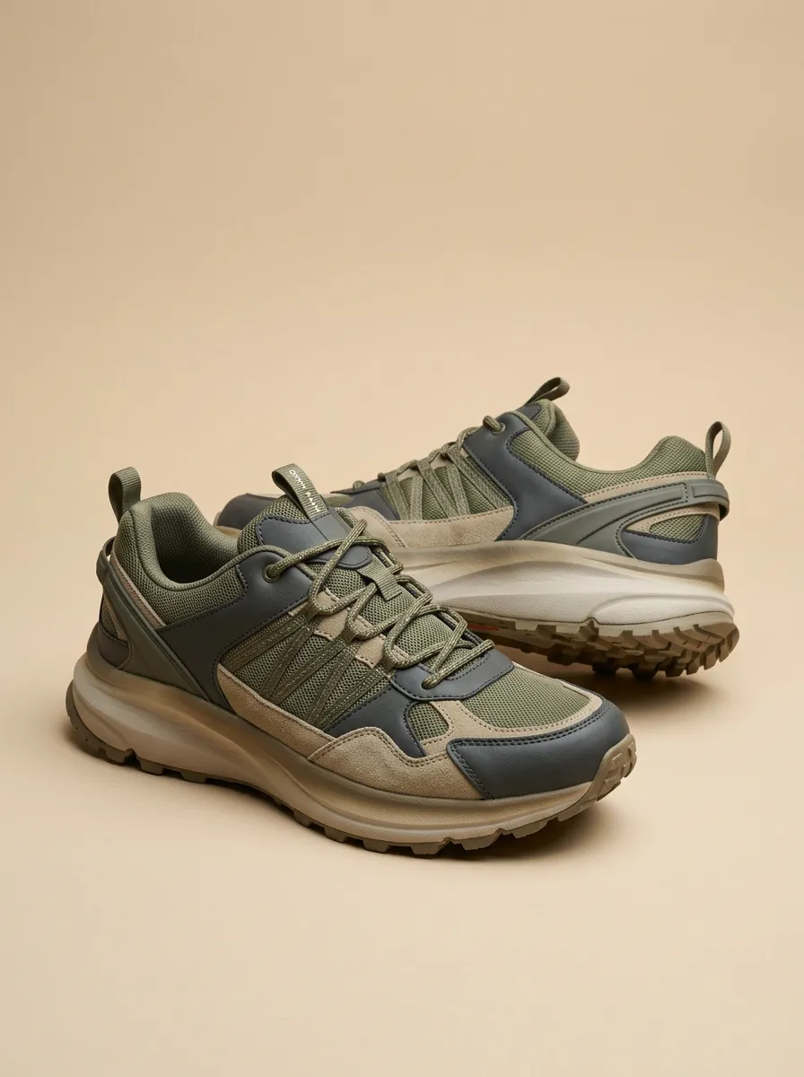 Suede Look Everyday Pattern Sneakers