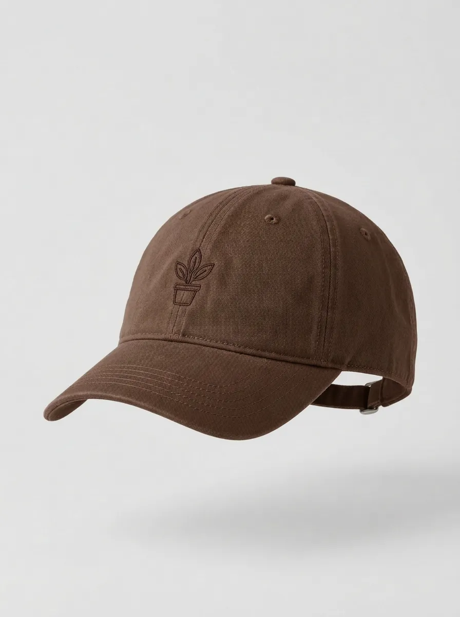 Everyday Plant-Lover Embroidered Potted-Plant Unisex Baseball Cap
