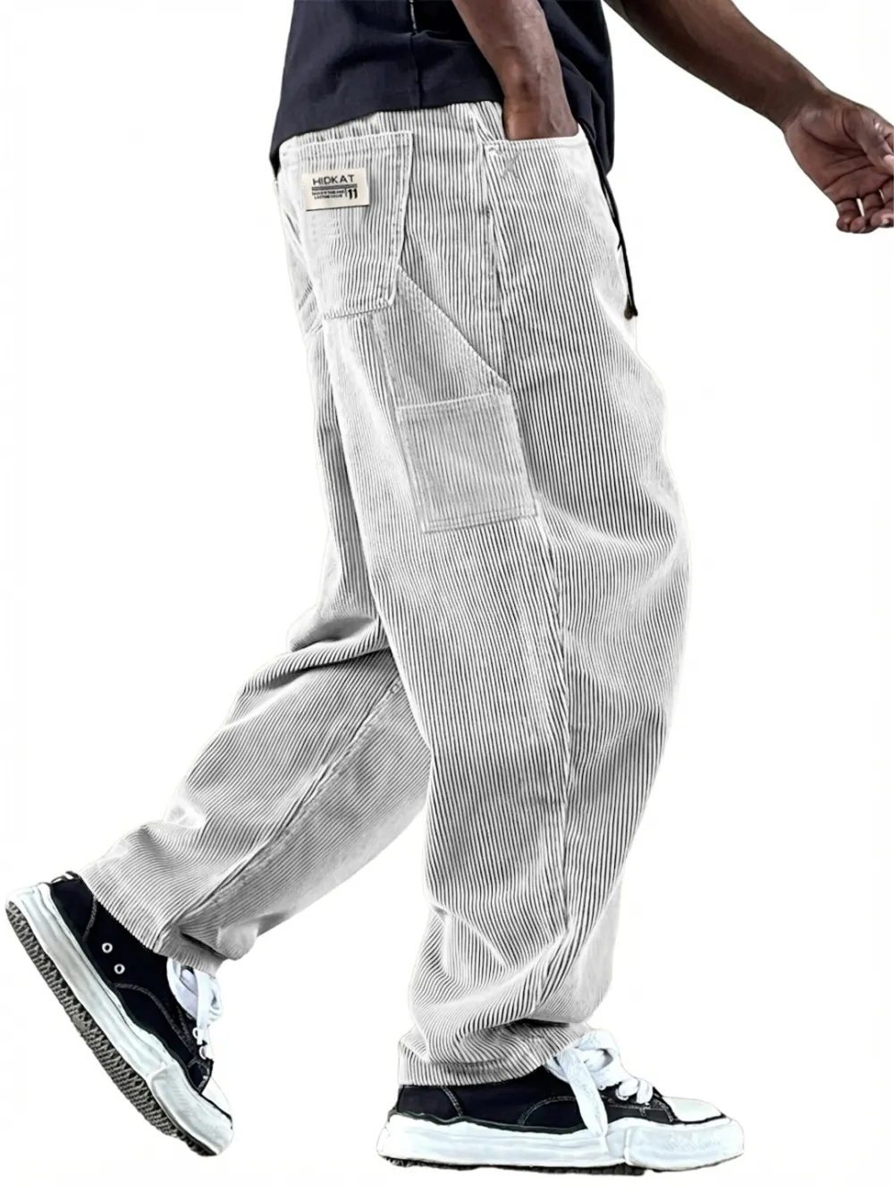 Comfort Fit Corduroy Utility Pocket Trousers