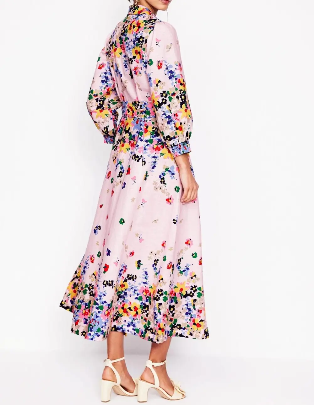 Clara Linen Blend Shirt Dress
