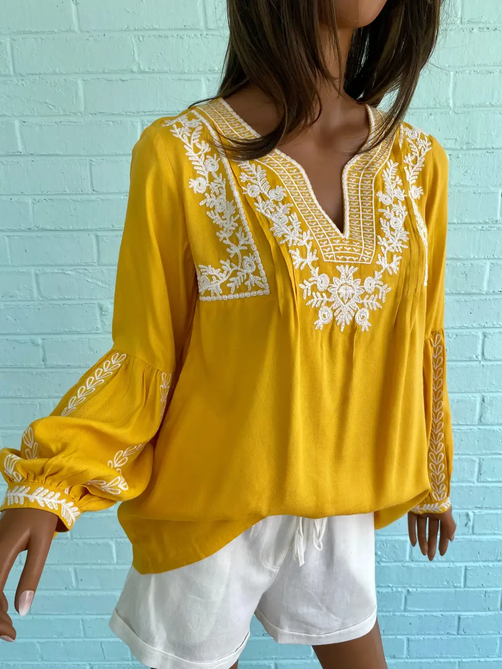 Relaxed Embroidered Blouse