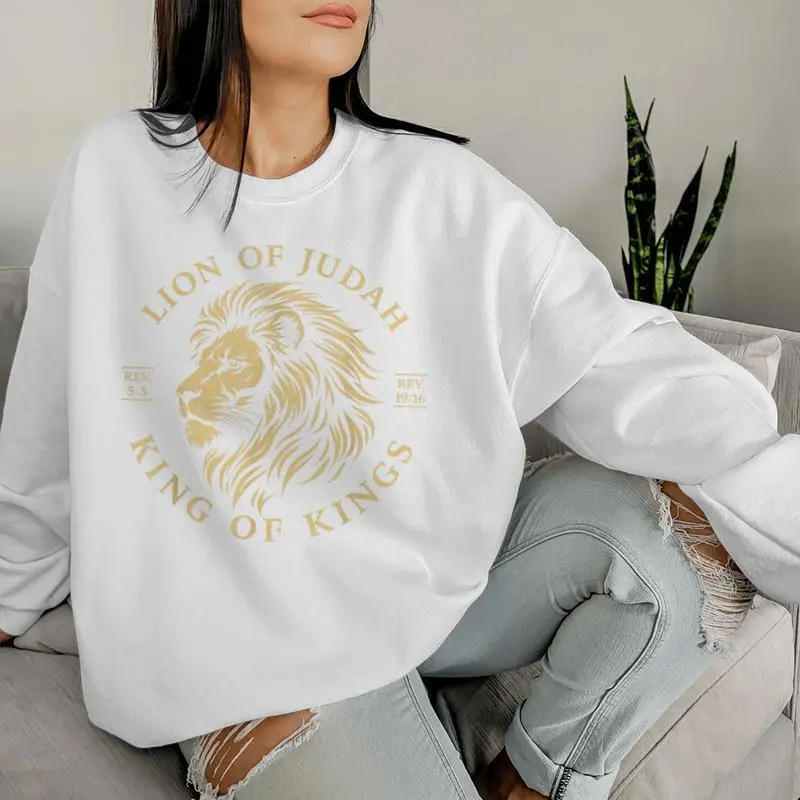 Lion Of Judah King Of Kings Christian Yeshua Religious Faith Women Sweatshirt