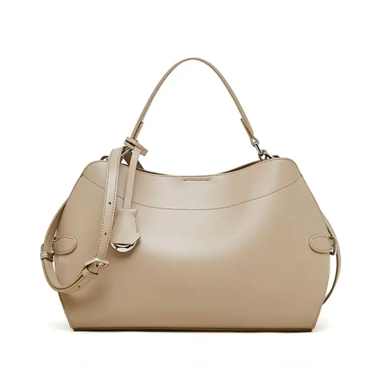 Genuine Leather Satchel Bag – Chic Soft-Structured Handbag for Everyday Elegance