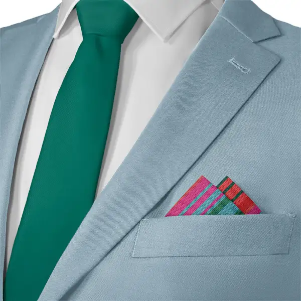 Modern Contemporary Novelty Striped Pocket Square