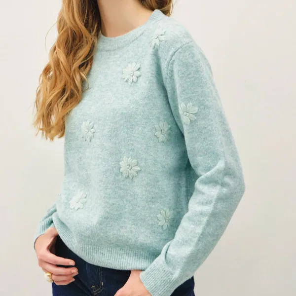 All Over Daisy Sweater