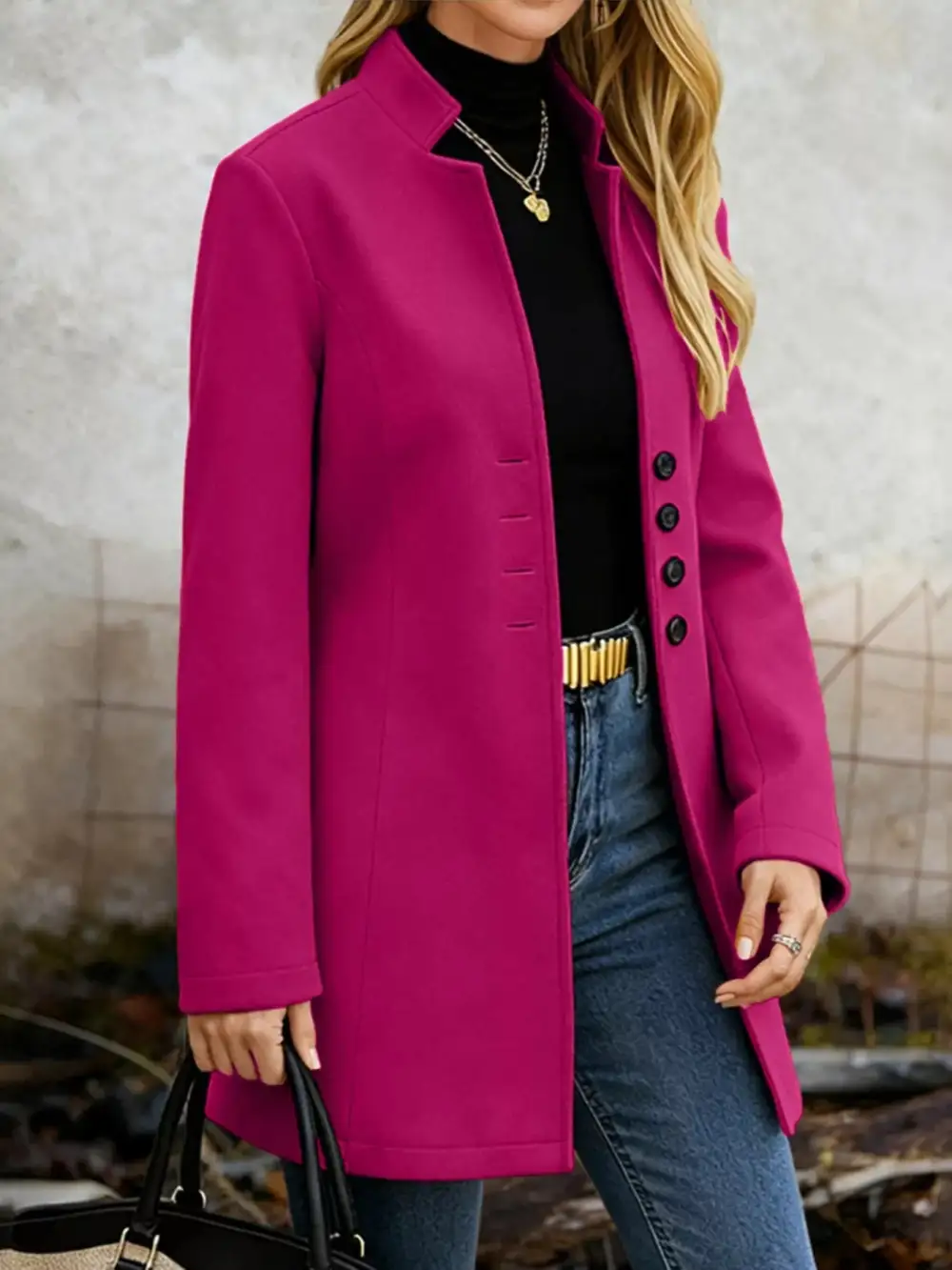 Button-down Longline Outerwear