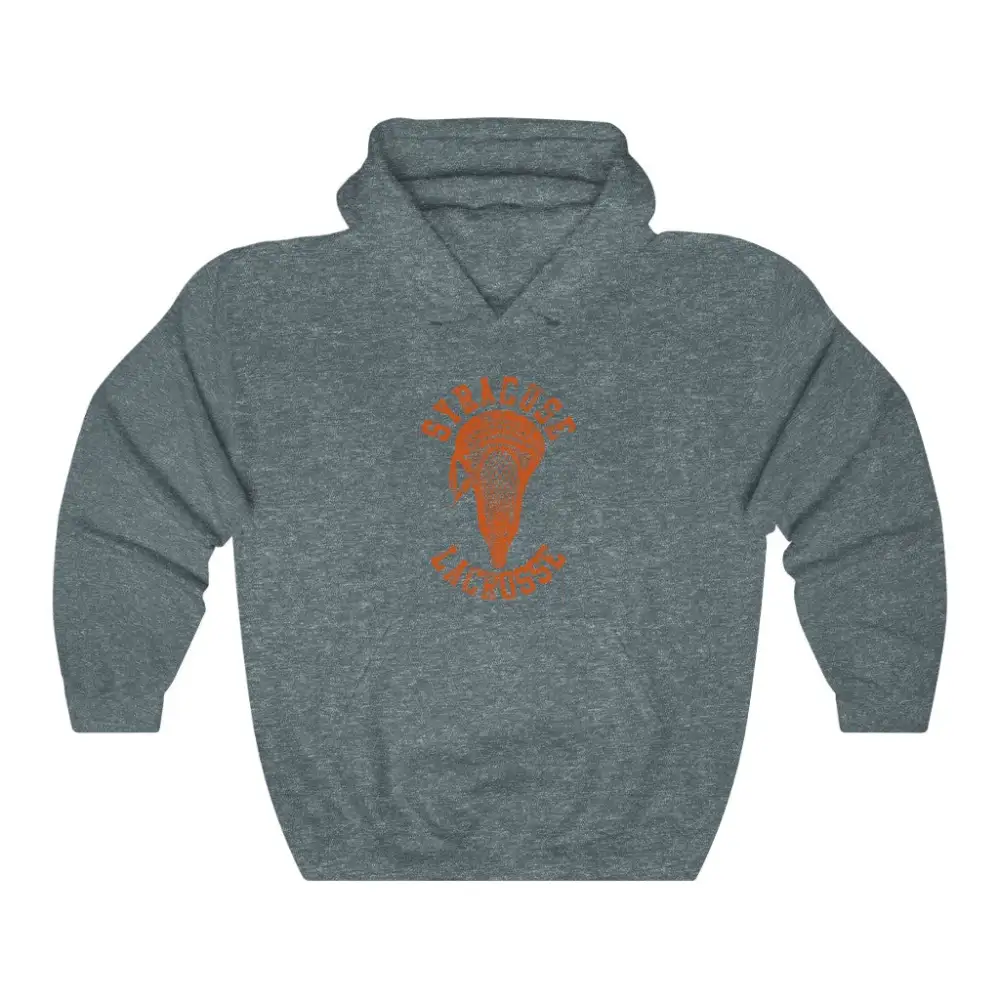 Relaxed Stick Head Accent Lacrosse Graphic Pullover Hoodie