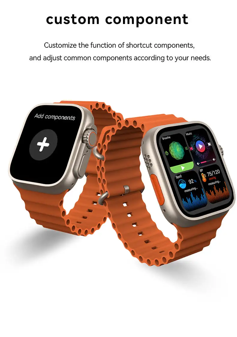 The Web Shed Series 8 Smartwatch for Men & Women with Wireless Charging, Bluetooth Call, Music playback & more