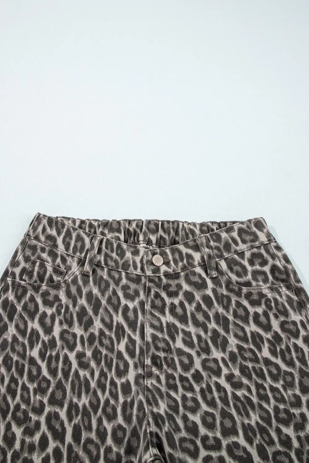 Refined Refined Leopard-Print Straight Leg Jeans