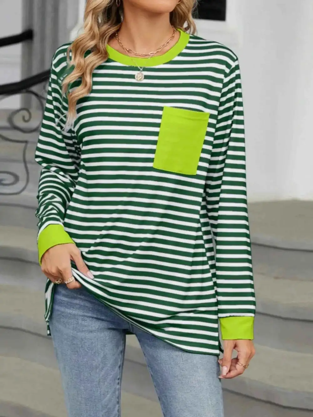 Striped Long Sleeve T-Shirt