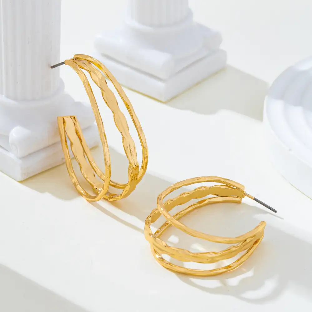 Tone Triple Layer Hoop arrings