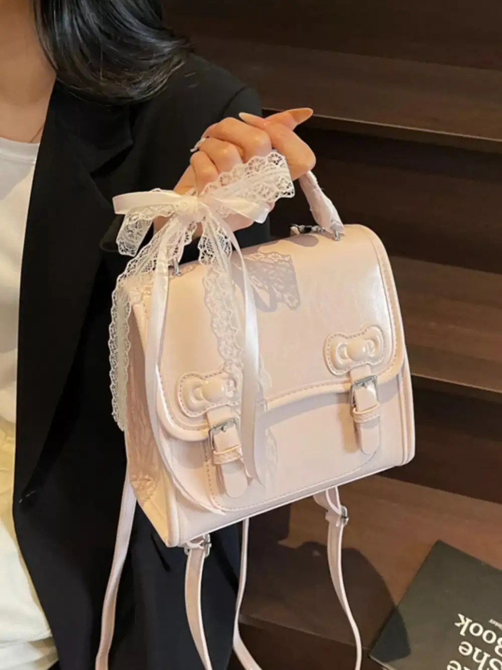Women's Utility Faux Leather Backpack
