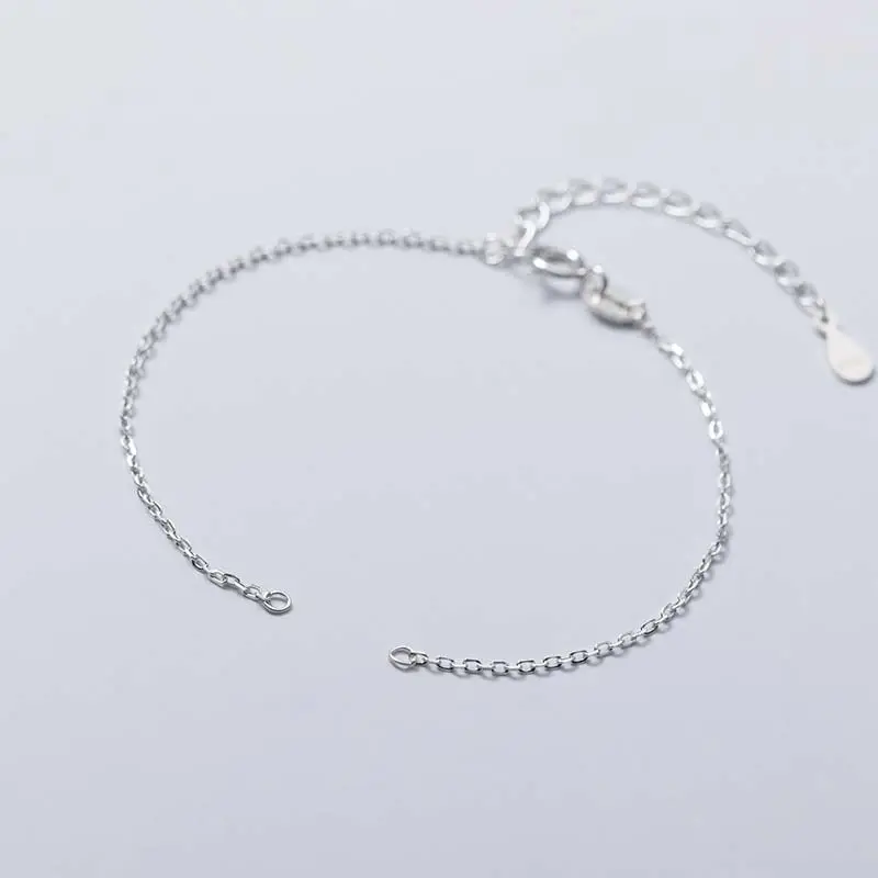 Sterling Silver Semi Finished Chain Bracelet