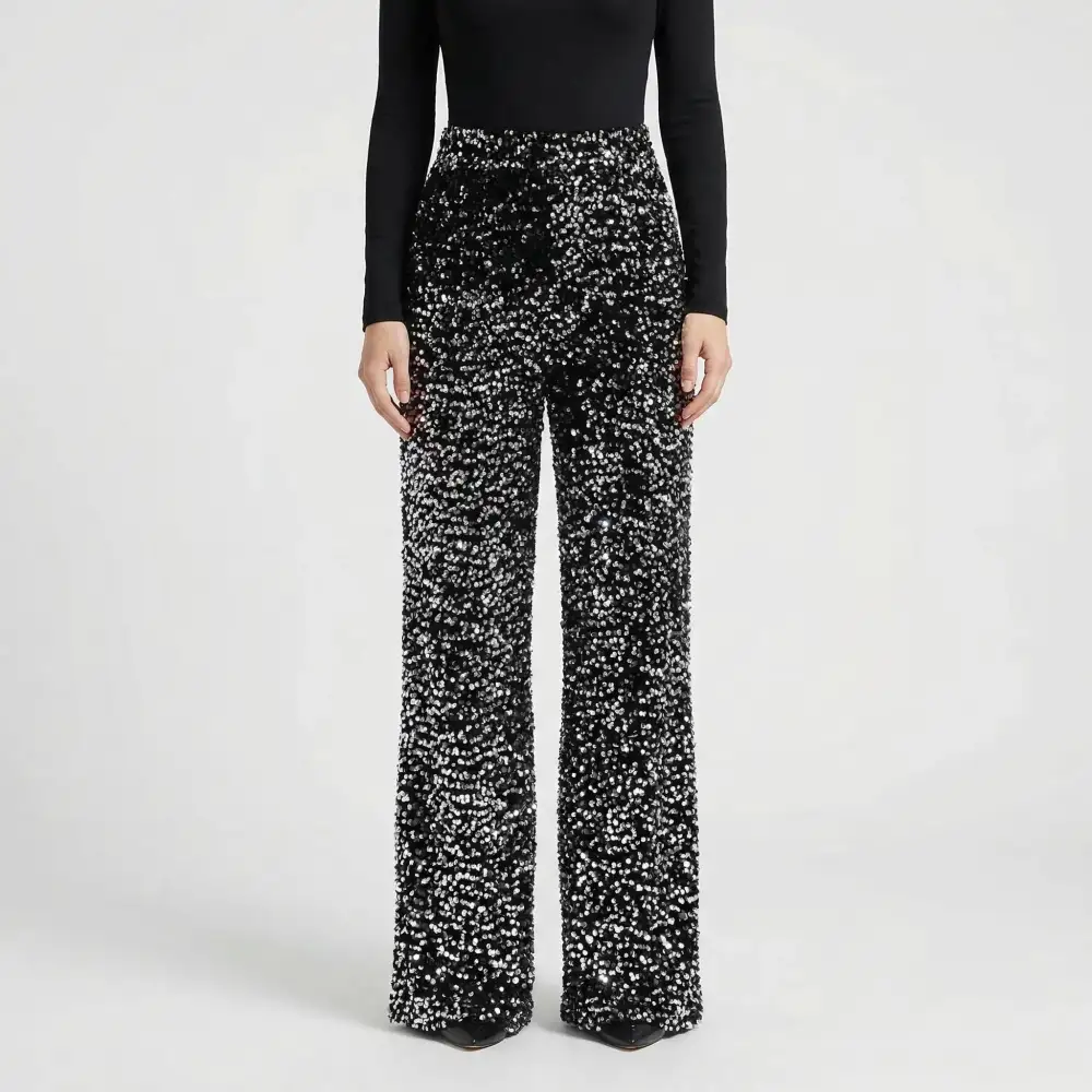 Wide Leg Sequin Full
