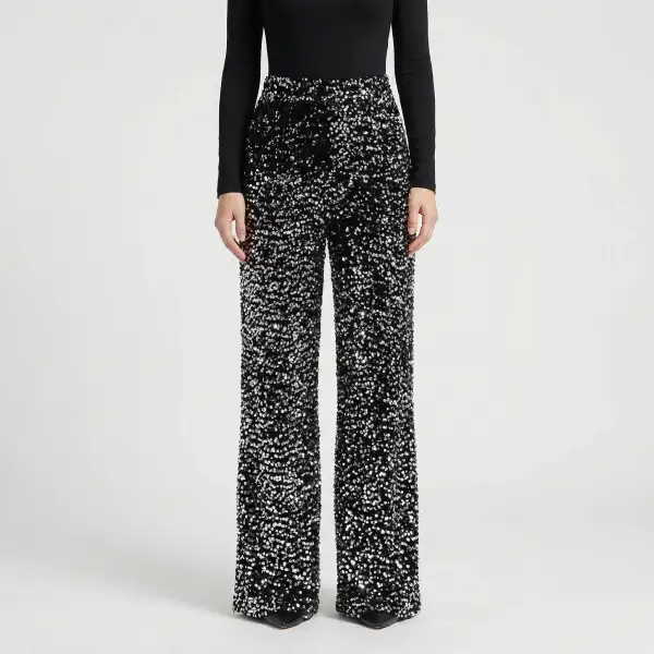 Wide Leg Sequin Full