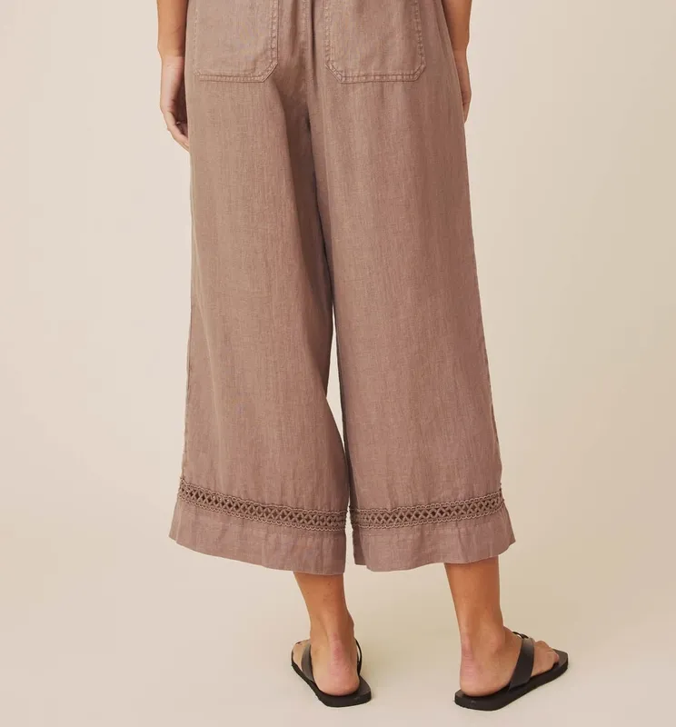 Linen Trim Pant Pants
