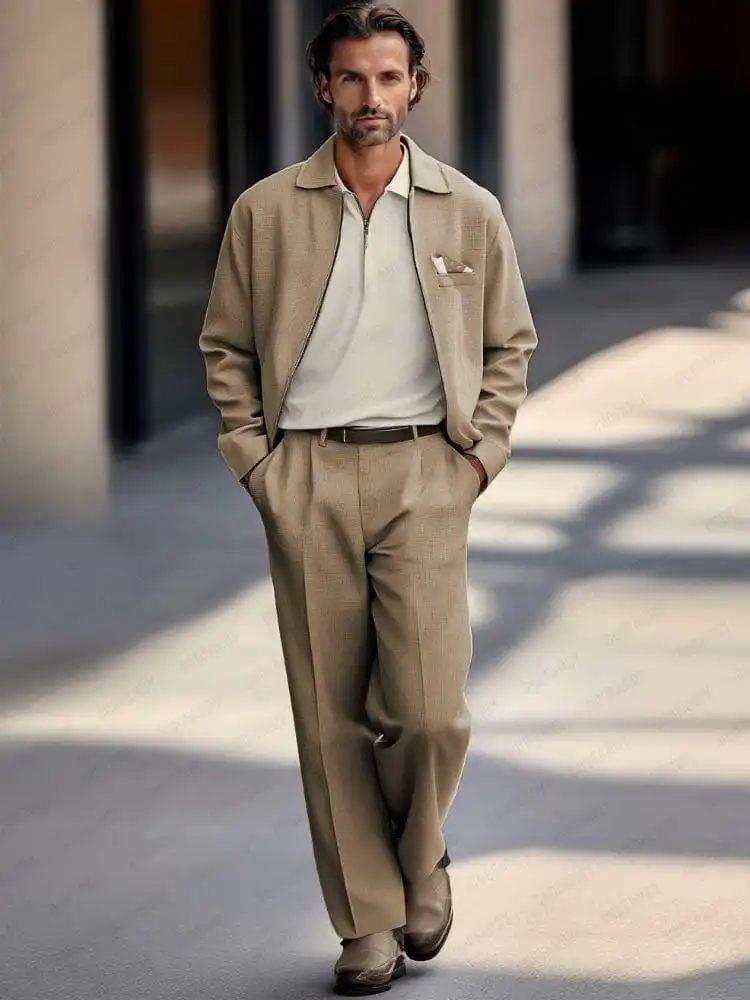 Luxury Elegant Jacket Pants Set