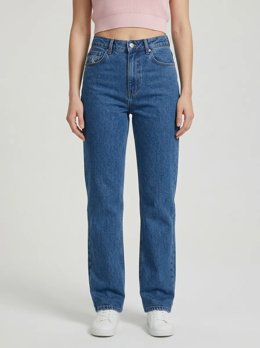 Women's Classic Five-Pocket High-Rise Straight-Leg Jeans