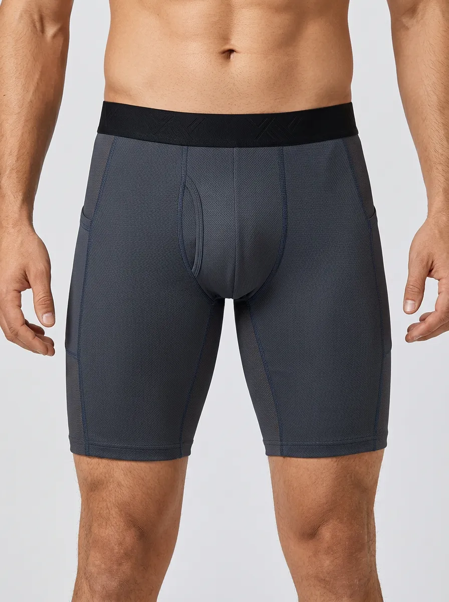 Men's Athletic Performance Mesh Boxer Briefs