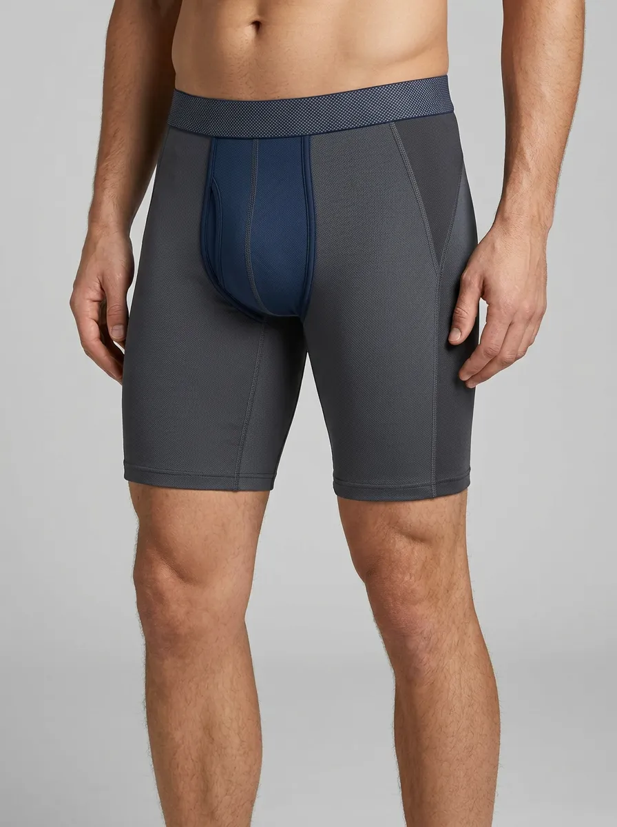 Men's Classic Athletic Performance Contrast Boxer Briefs