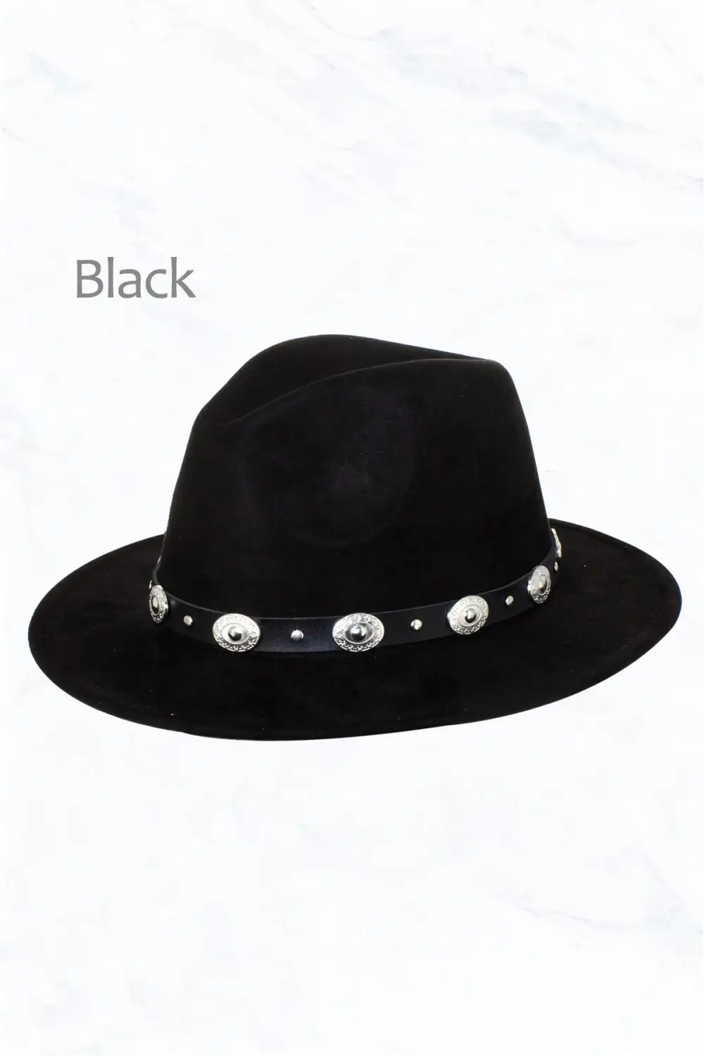 Suede Fedora Regular Peach Top with Studded Belt