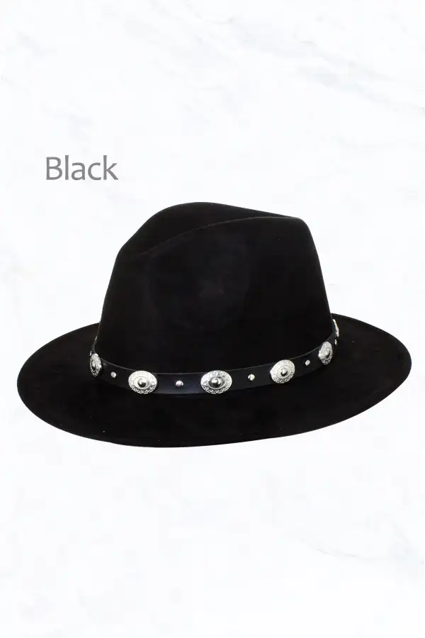 Suede Fedora Regular Peach Top with Studded Belt