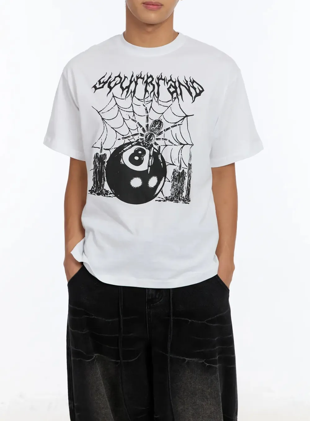 Men's Eight-Ball Spider Graphic T-Shirt