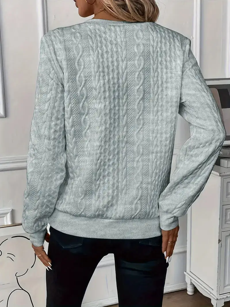 Cable Half Zip Pullover