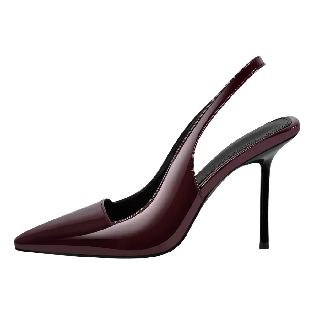 Chic Pointed Toe Stiletto Slingback Pumps