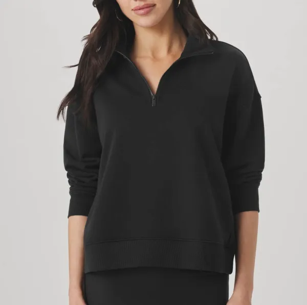 Balanced Draped Mockneck Pullover