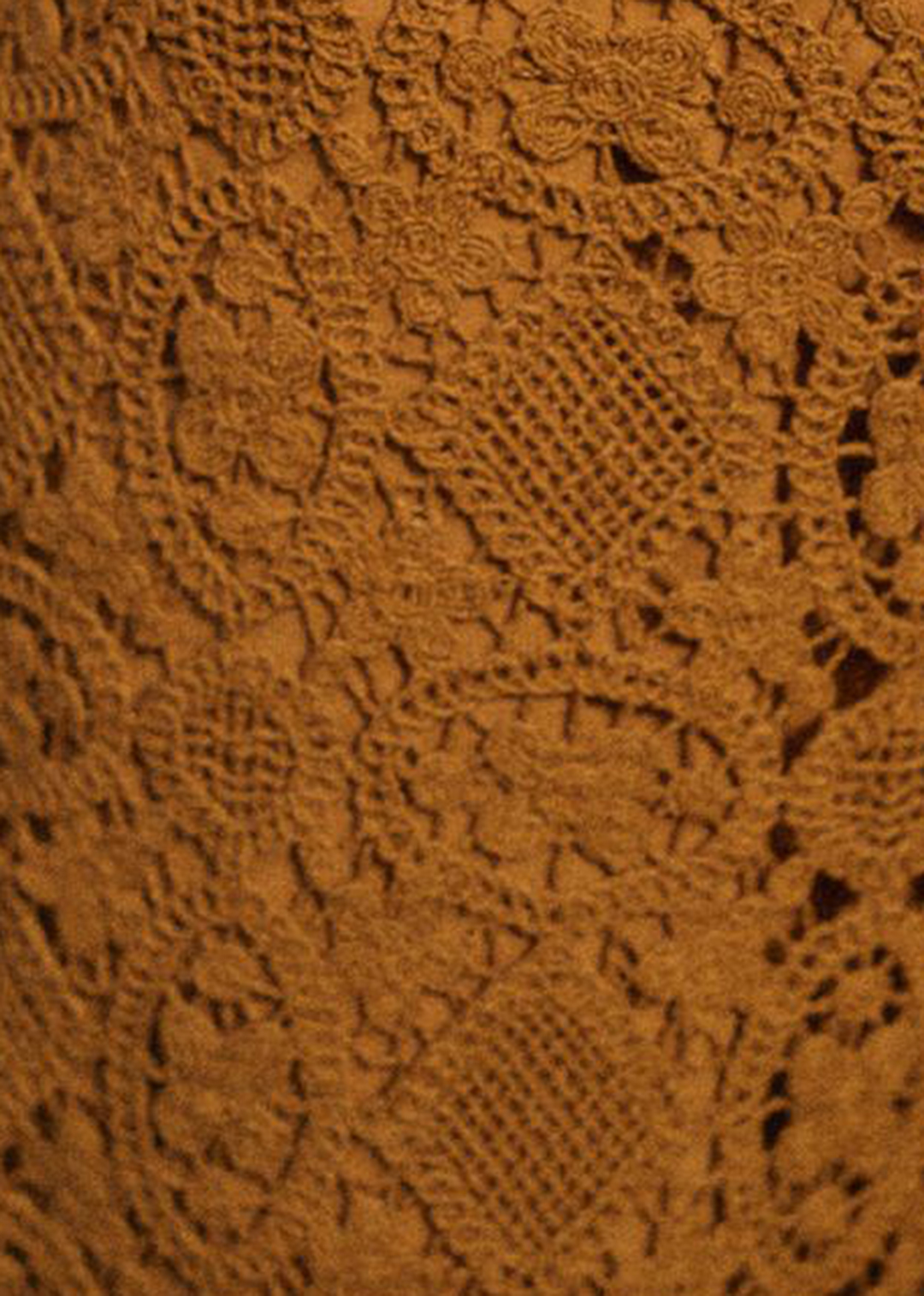 Hollow Solid Color Lace Trousers