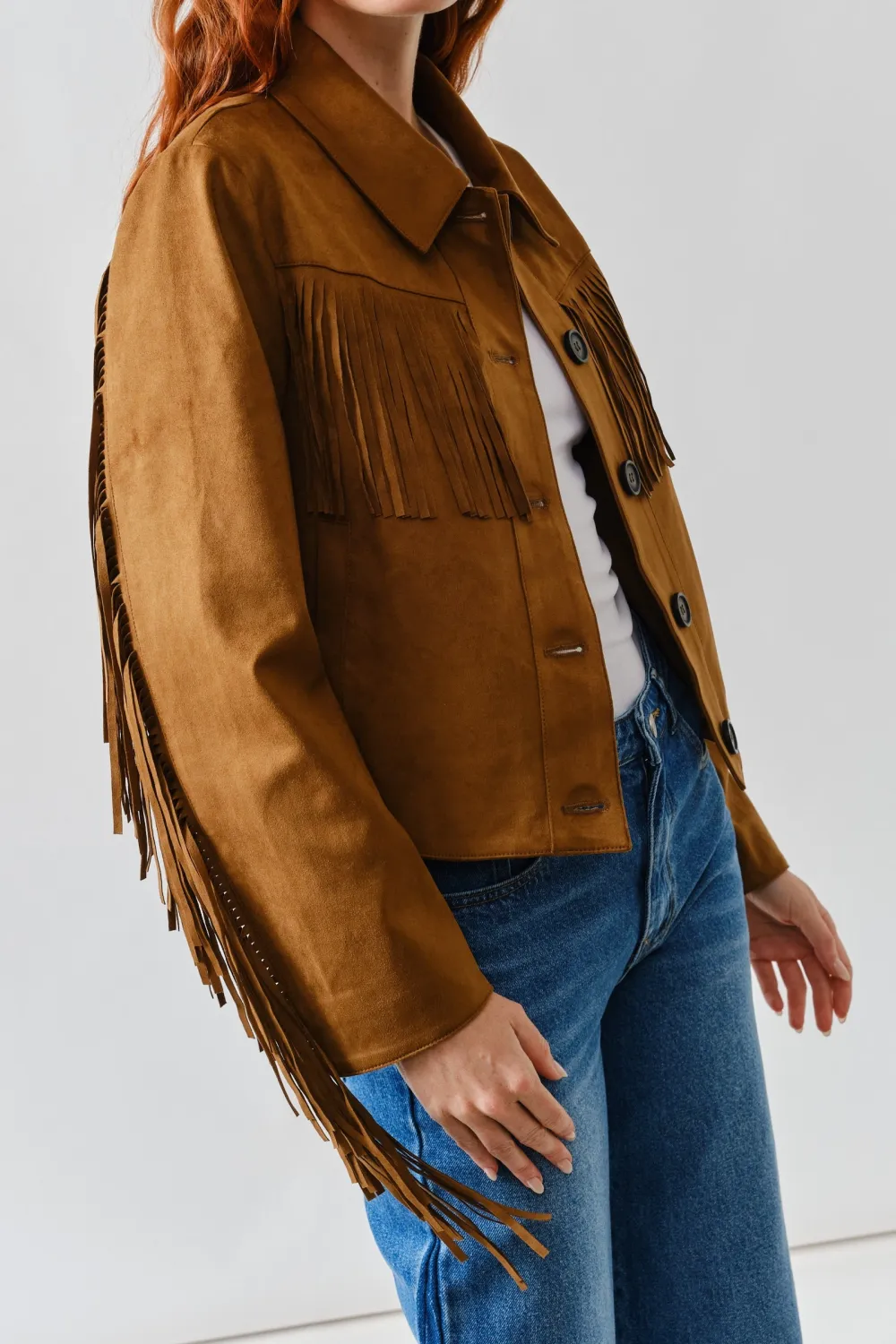 Modern Fringe Detail Jacket