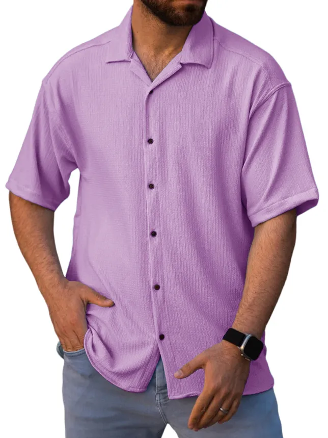 Tailored Short Sleeve Button Front Shirt
