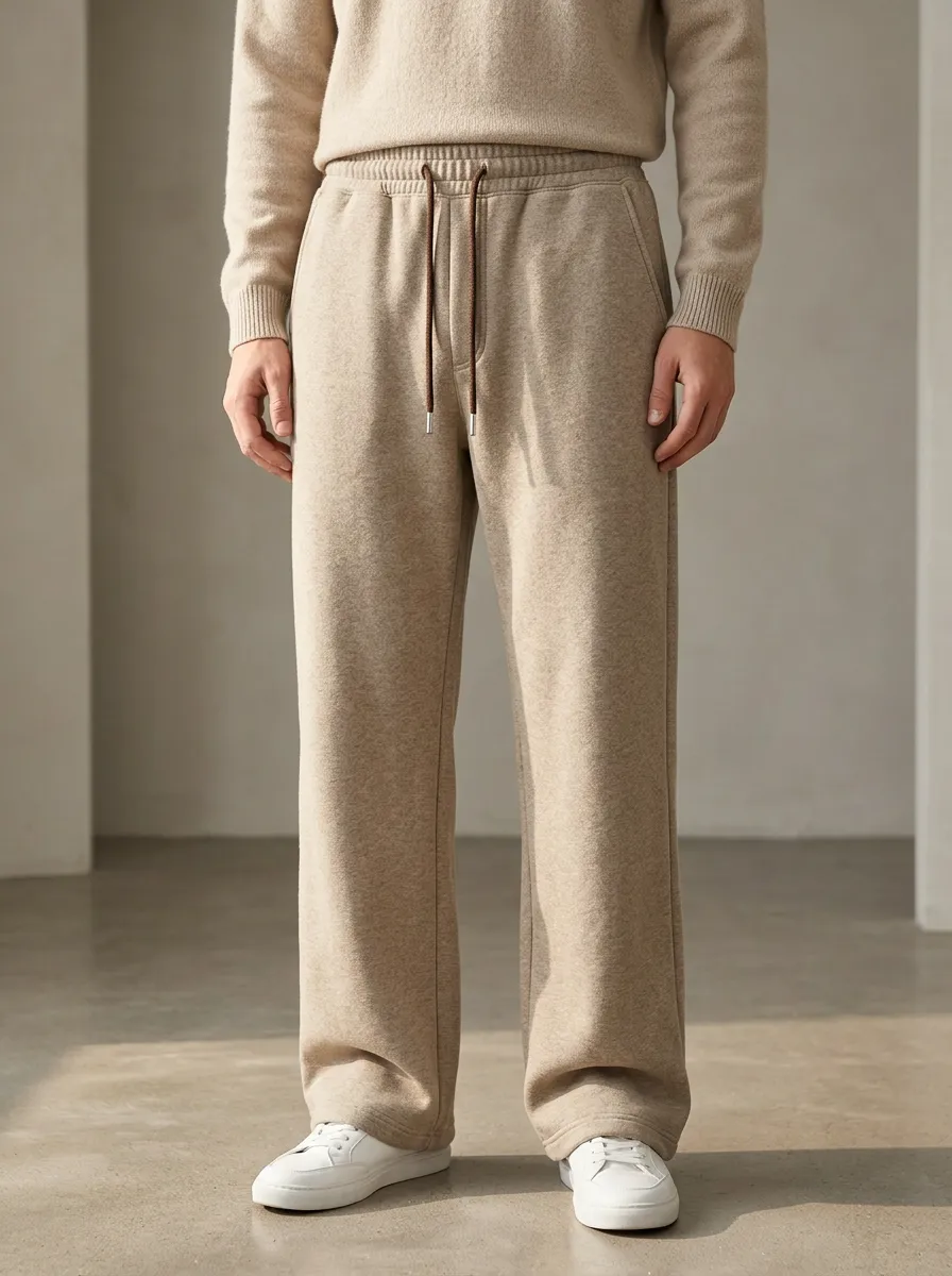 Unisex Jogger-Inspired Laid-Back Wide-Leg Track Pants