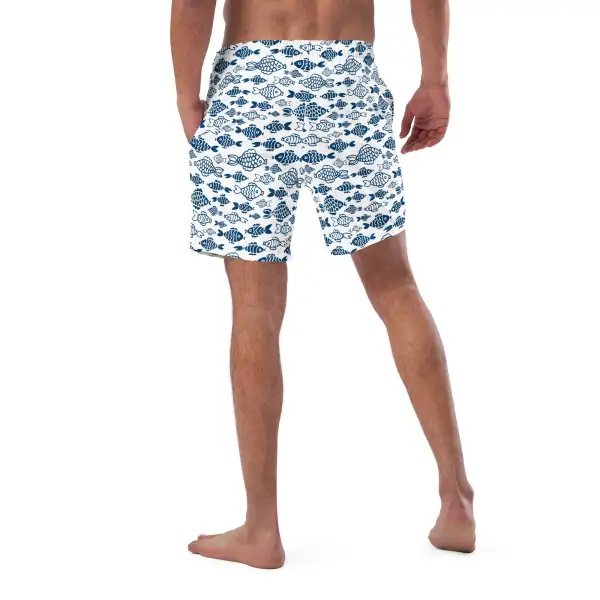 Quick Dry Fishing Print Swim Trunks