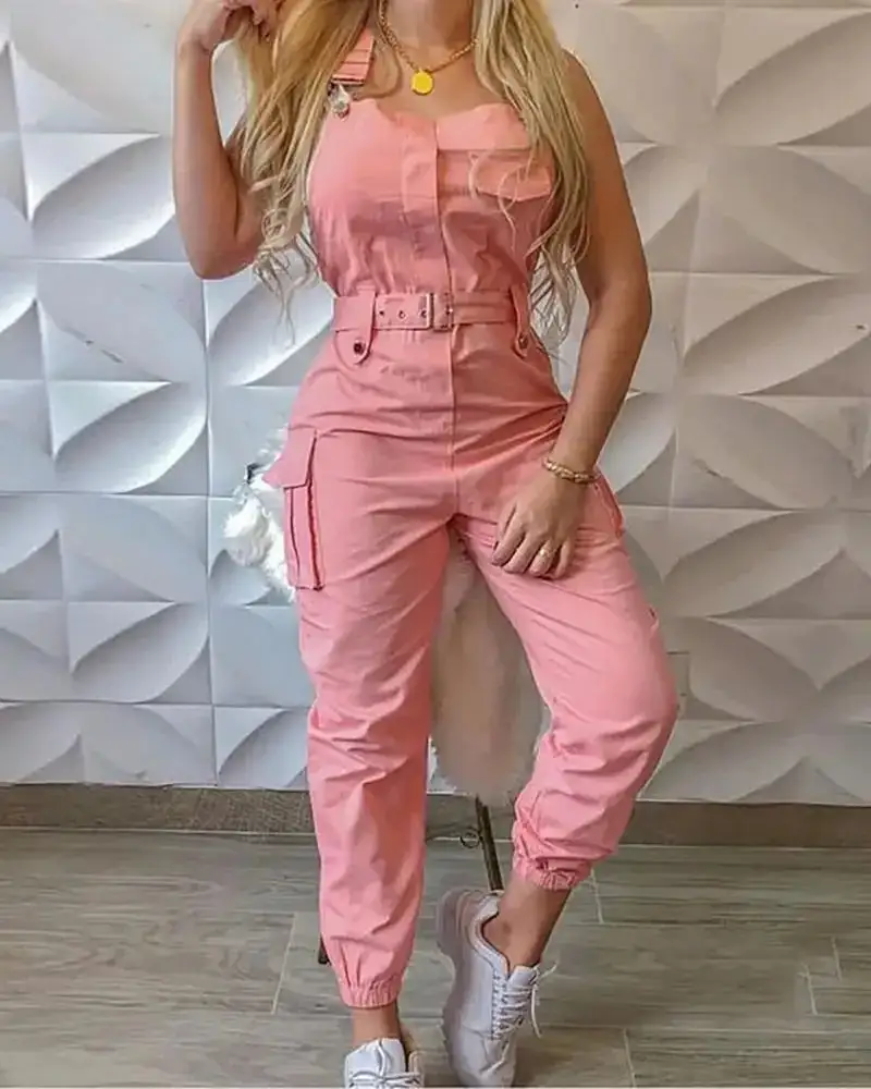 Comfort Chic Loose-Fit Wide-Leg Cotton Jumpsuit