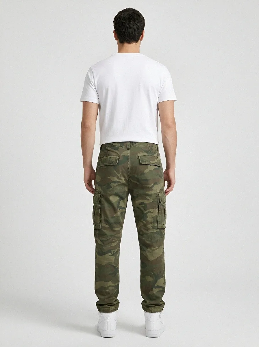 Mission-Inspired Camouflage Cargo Pants