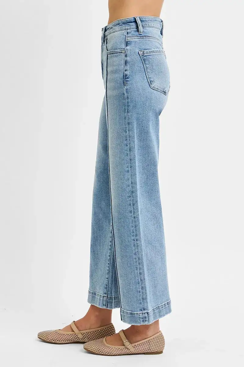 Collared Soft Touch Denim Jeans