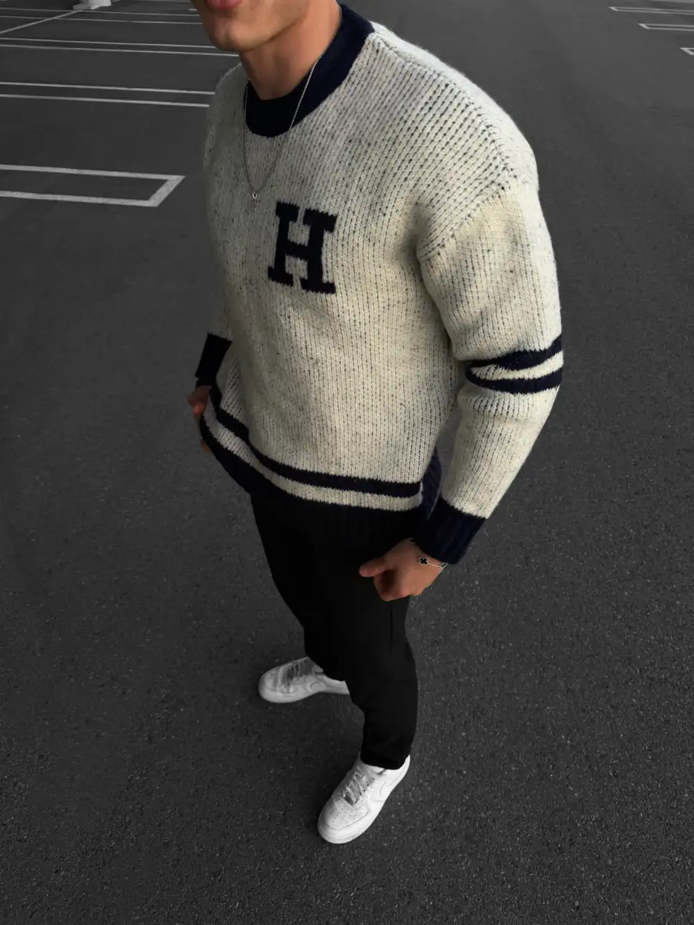 Relaxed Athletic Sweater