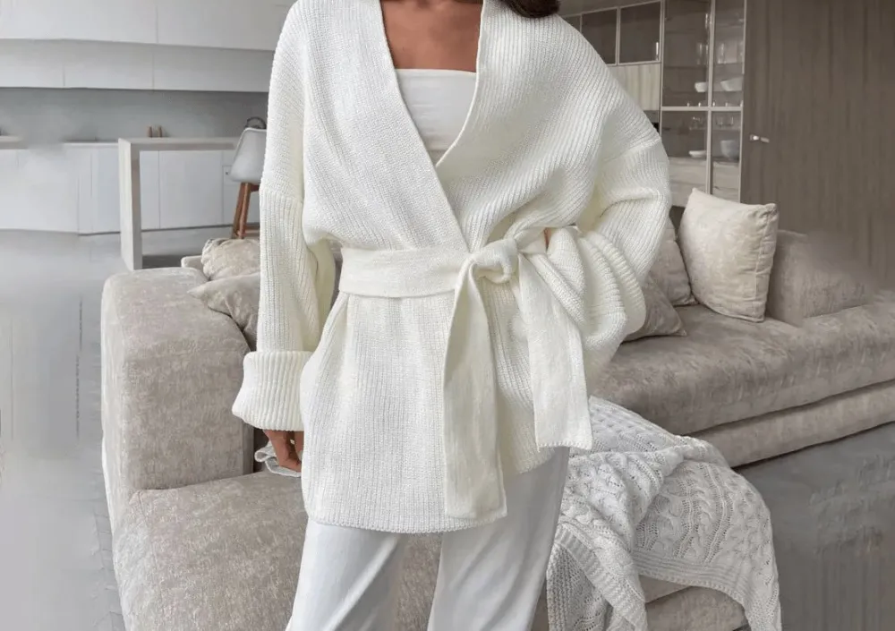 Belted Wrap Cardigan
