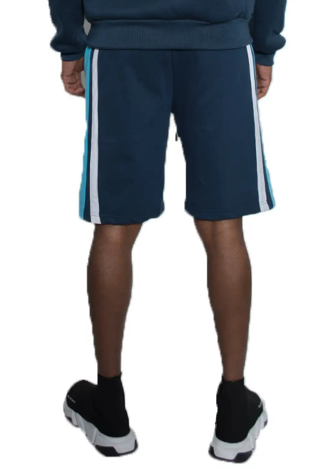 Men's Color Block Stripe Sweat Shorts