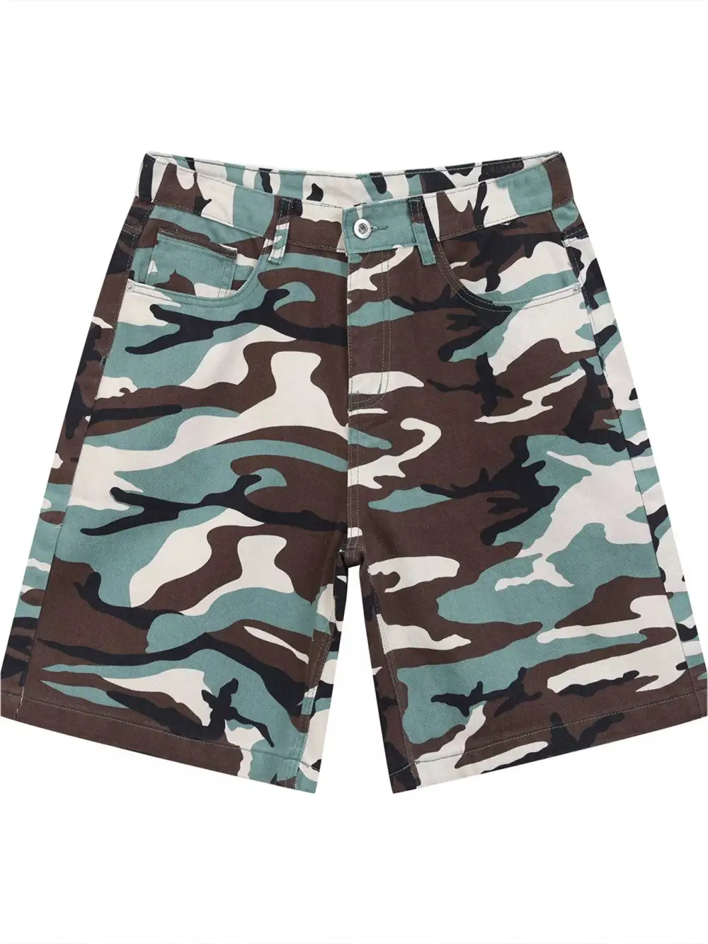 Men's Camouflage Denim Shorts