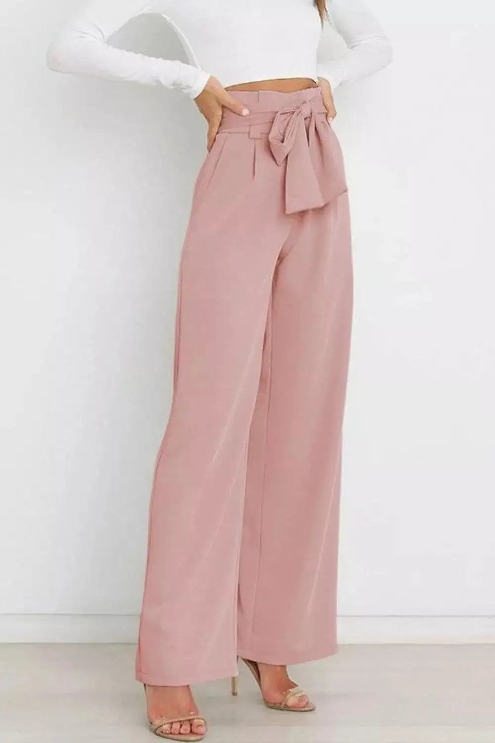 Wide Leg High Waist Pocketed Everyday Pants