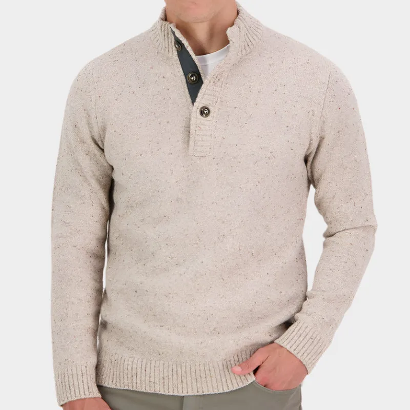 Men's Half Placket Sweater