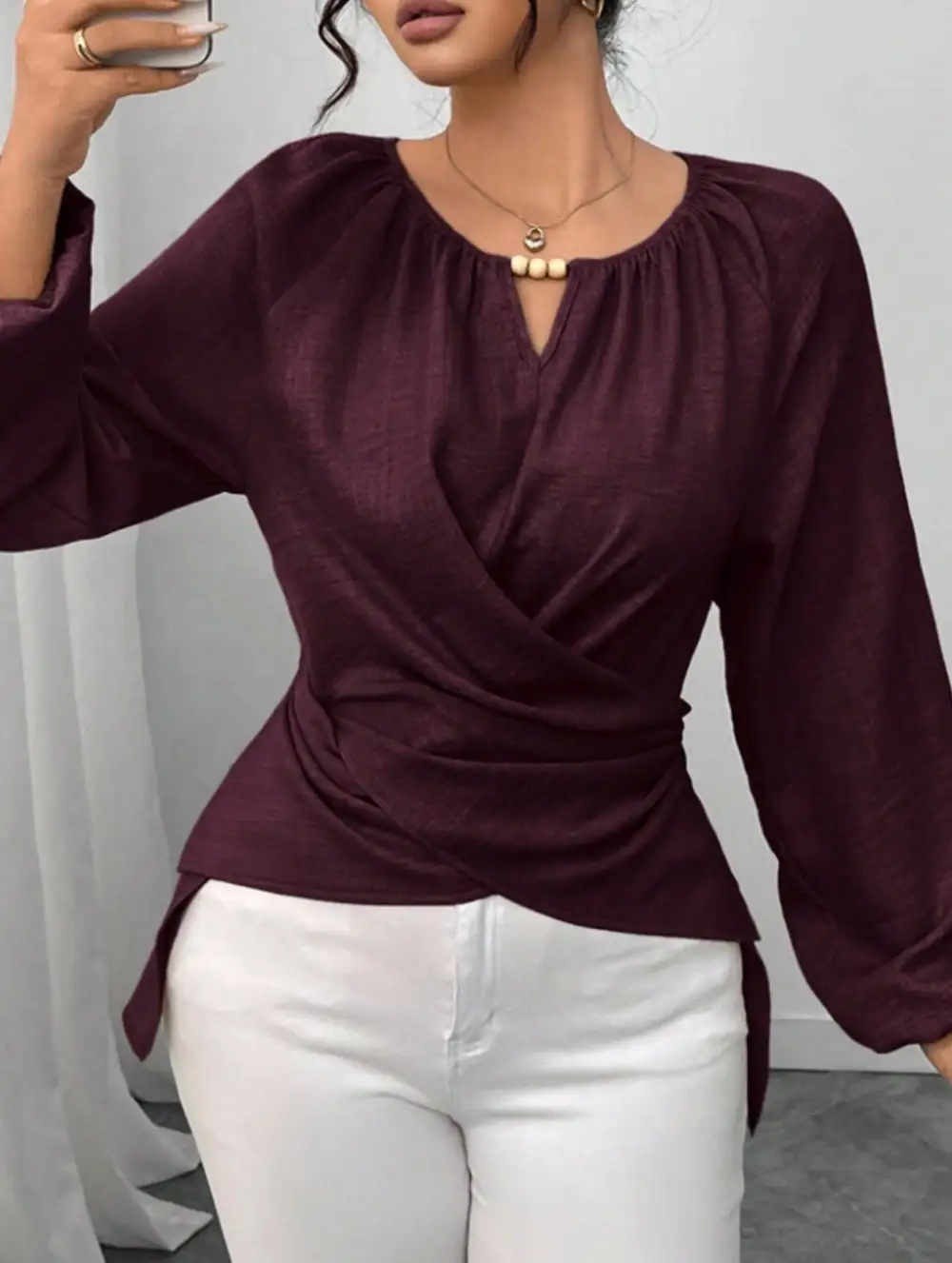 Lightweight Easy Drape Blouse